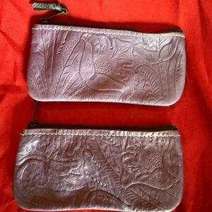 Holy Cow - New sidekicks $125 Floral Embossed Purple Leather Set